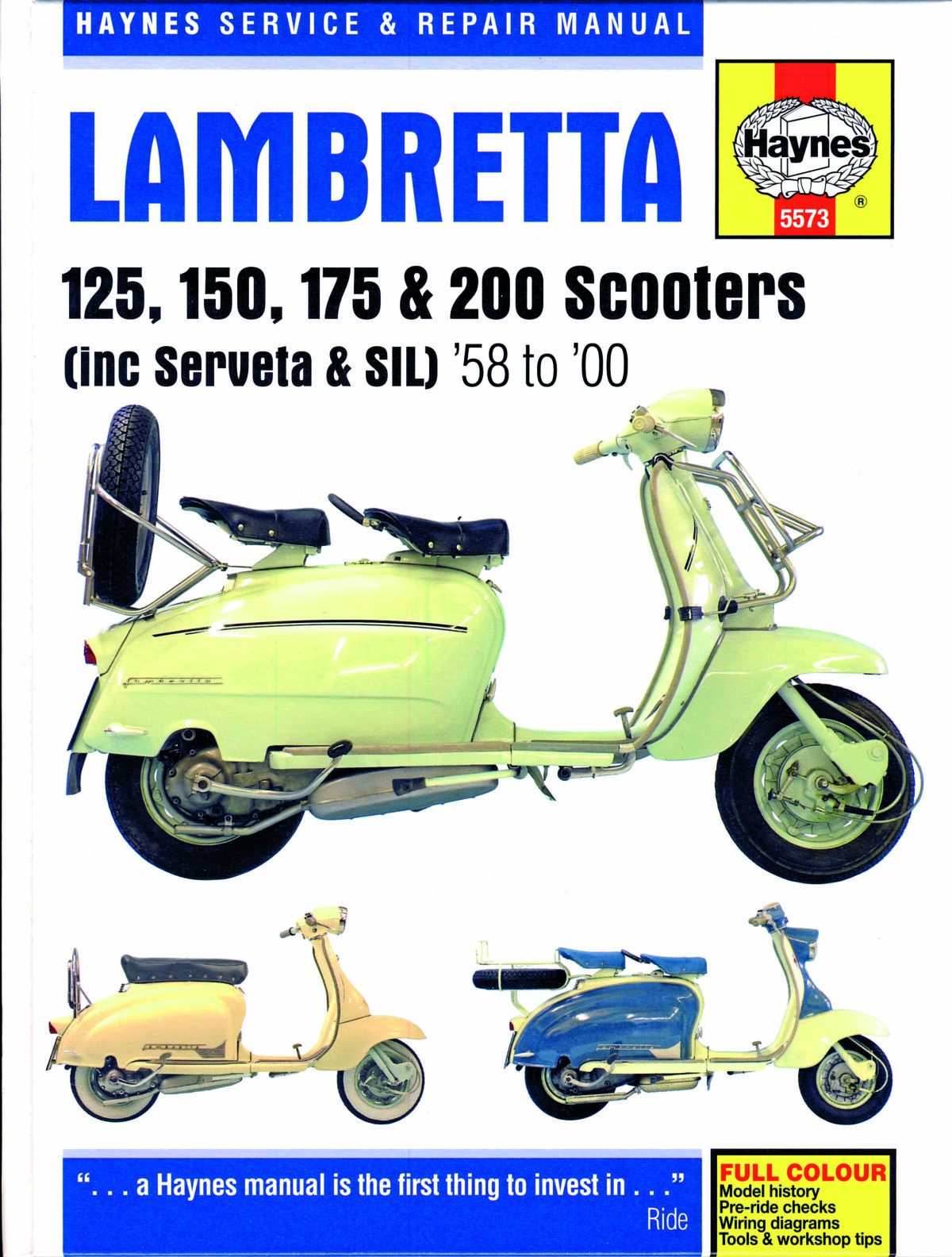 Manchuriet Udgående solsikke Haynes Service and Repair Manual for Lambretta Scooters - Scootering  Magazine