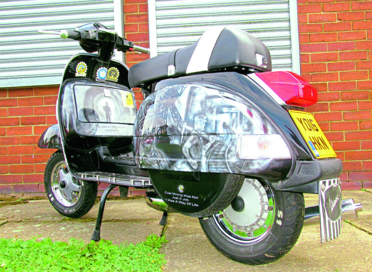 Coal, Steel and Two-Stroke: Phil Joyce's mining tribute Vespa PX